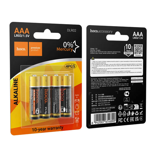 4er Pack Hoco DLR02 AAA Alkaline Batterien 1,5 V