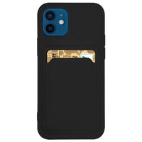 Samsung S21+ Card Case | Black Silicone Wallet with Card Slot - MIZO.at