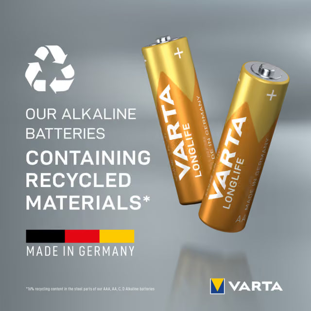 VARTA Longlife AAA LR03 1,5V Alkaline-Batterien – 30er Pack