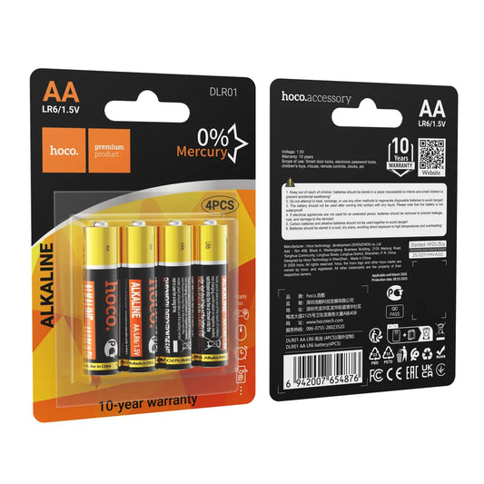 4er Pack Hoco DLR01 AA Alkaline Batterien 1,5 V