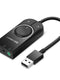 Ugreen External Sound Card USB Adapter with Volume Control - MIZO.at
