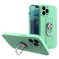 Samsung S21 Ring Silikon Case – Schwarz mit Finger Grip & Stand - MIZO.at
