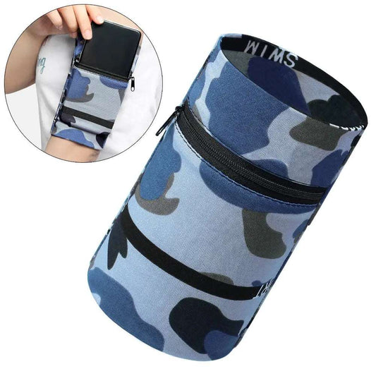Stoff-Armband für Laufen & Fitness | Camo Blau | Handyhalterung - MIZO.at