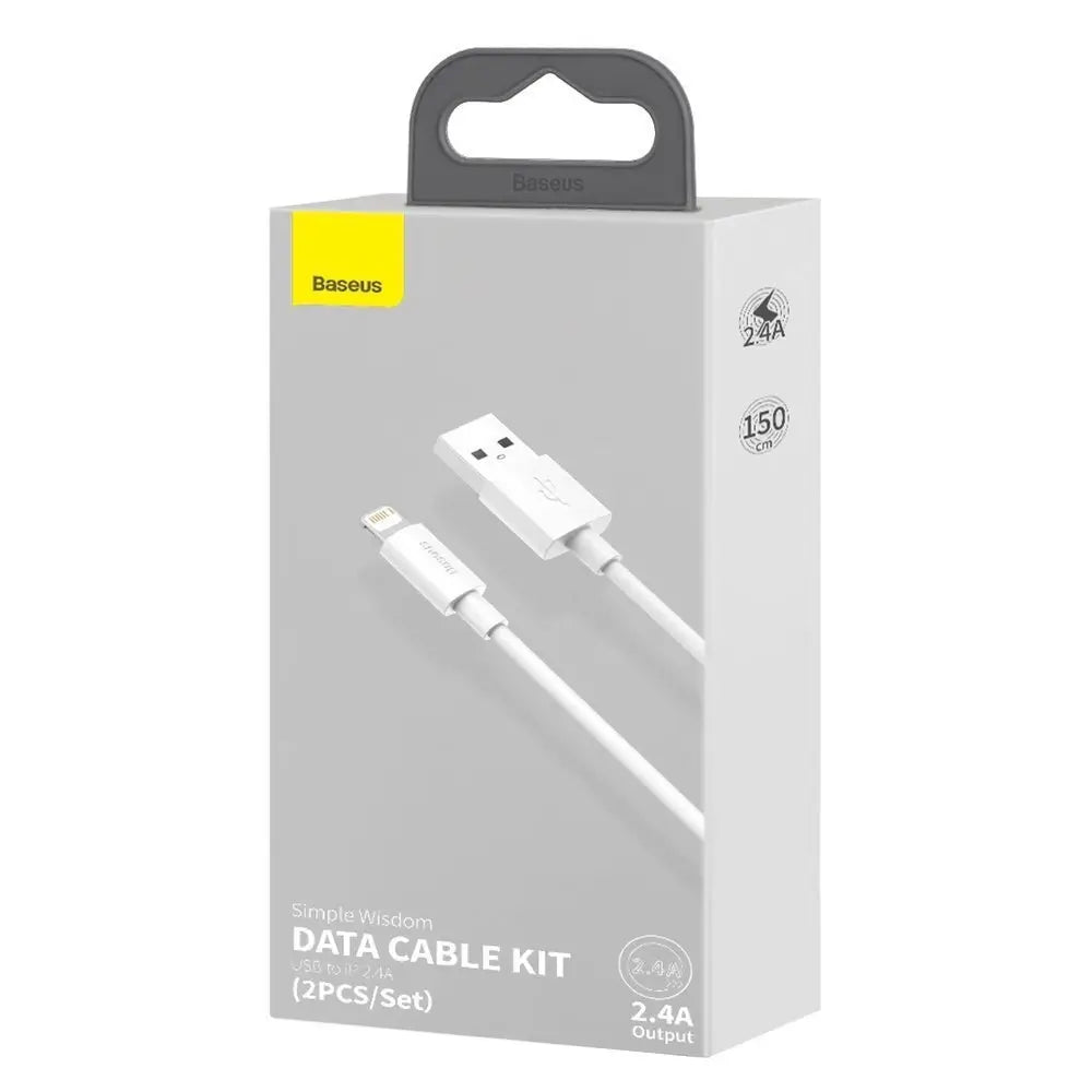 Baseus 2x USB Cable Lightning Fast Charging | Power Delivery 2.4A - MIZO.at