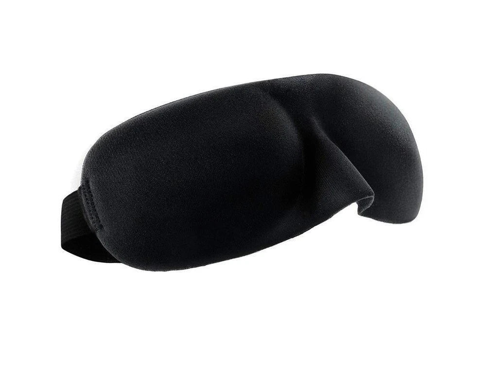 3D Sleep Mask Black – Adjustable Eye Mask with Comfort Padding