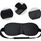 3D Sleep Mask Black – Adjustable Eye Mask with Comfort Padding