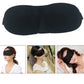 3D Sleep Mask Black – Adjustable Eye Mask with Comfort Padding