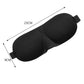 3D Sleep Mask Black – Adjustable Eye Mask with Comfort Padding