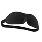 3D Sleep Mask Black – Adjustable Eye Mask with Comfort Padding