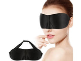 3D Sleep Mask Black – Adjustable Eye Mask with Comfort Padding