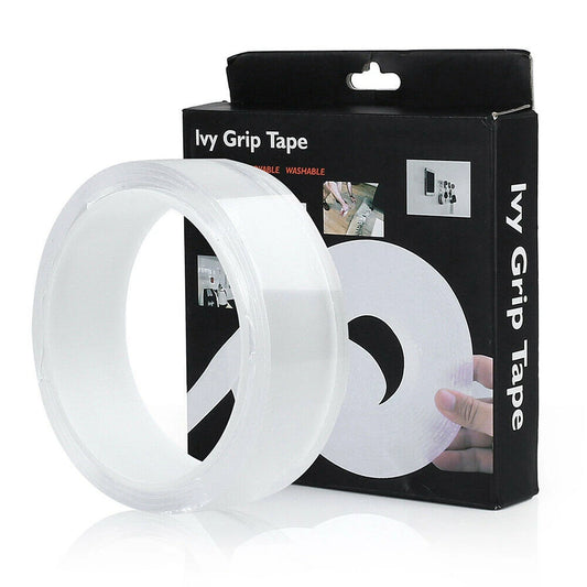Double-Sided Nano Adhesive Tape Transparent – 1 m × 3 cm