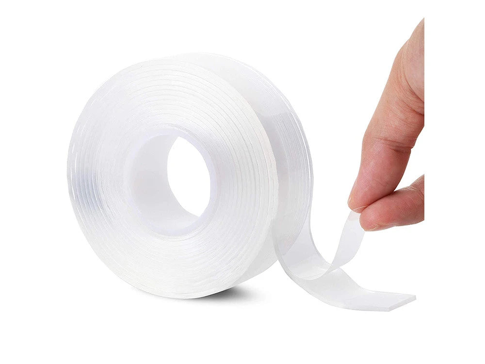 Double-Sided Nano Adhesive Tape Transparent – 1 m × 3 cm