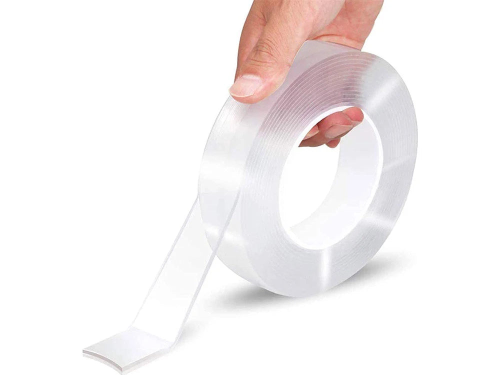 Double-Sided Nano Adhesive Tape Transparent – 1 m × 3 cm