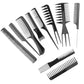 Friseurkamm-Set 10-teilig mit Etui – Haarschneide- und Stylingkämme