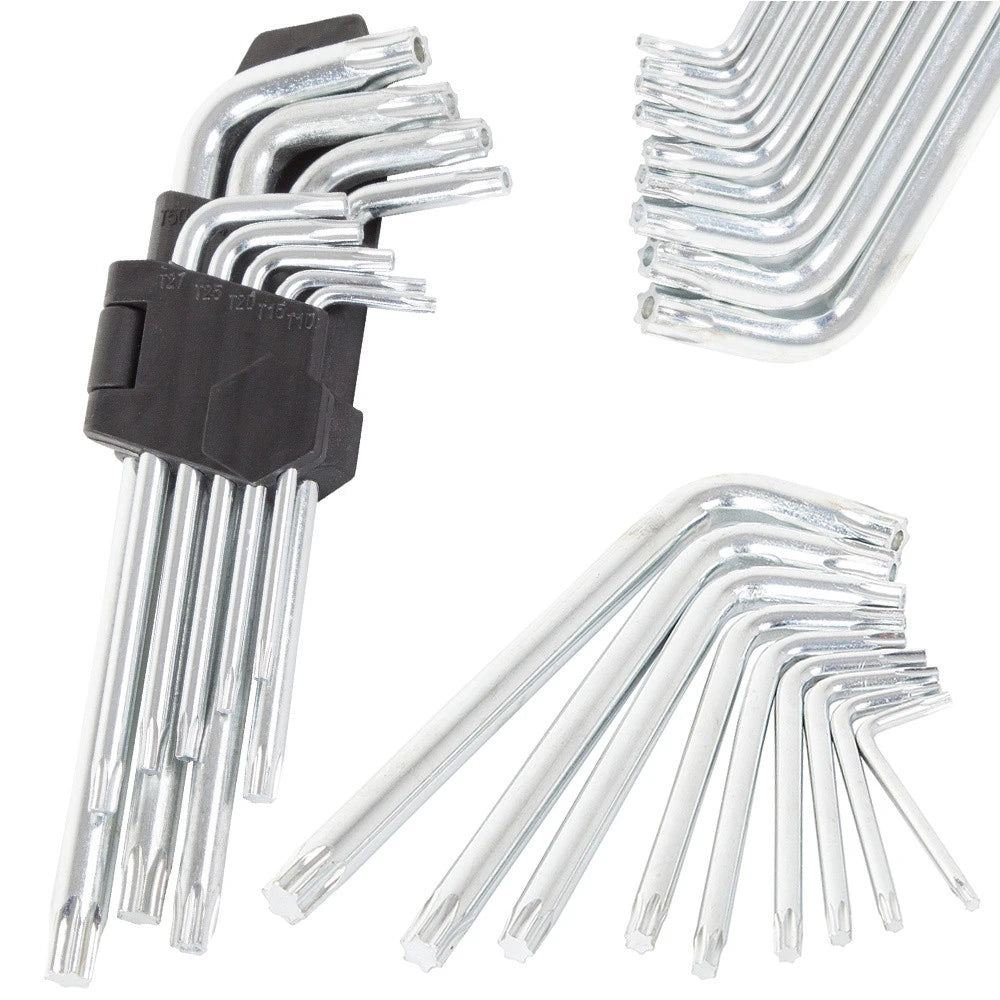 Torx-Schlüsselset 9-teilig – T10 bis T50