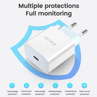 Jellico Wall Charger AK180 PD 20W USB-C + Cable USB-C to USB-C - MIZO.at