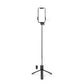 Selfie Stick WR1YXS 0,71 m Stativ mit Rundlampe – Schwarz - MIZO.at