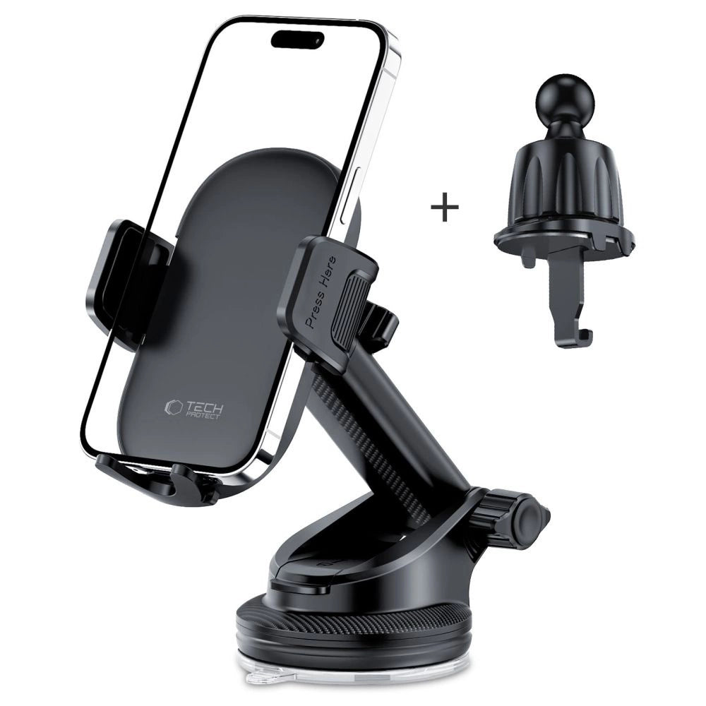 Tech-Protect V7 Car Phone Holder for Cockpit | Air Vent | Black - MIZO.at