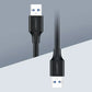 UGREEN USB 2.0 Kabel A Stecker auf A Stecker 2m Schwarz - MIZO.at