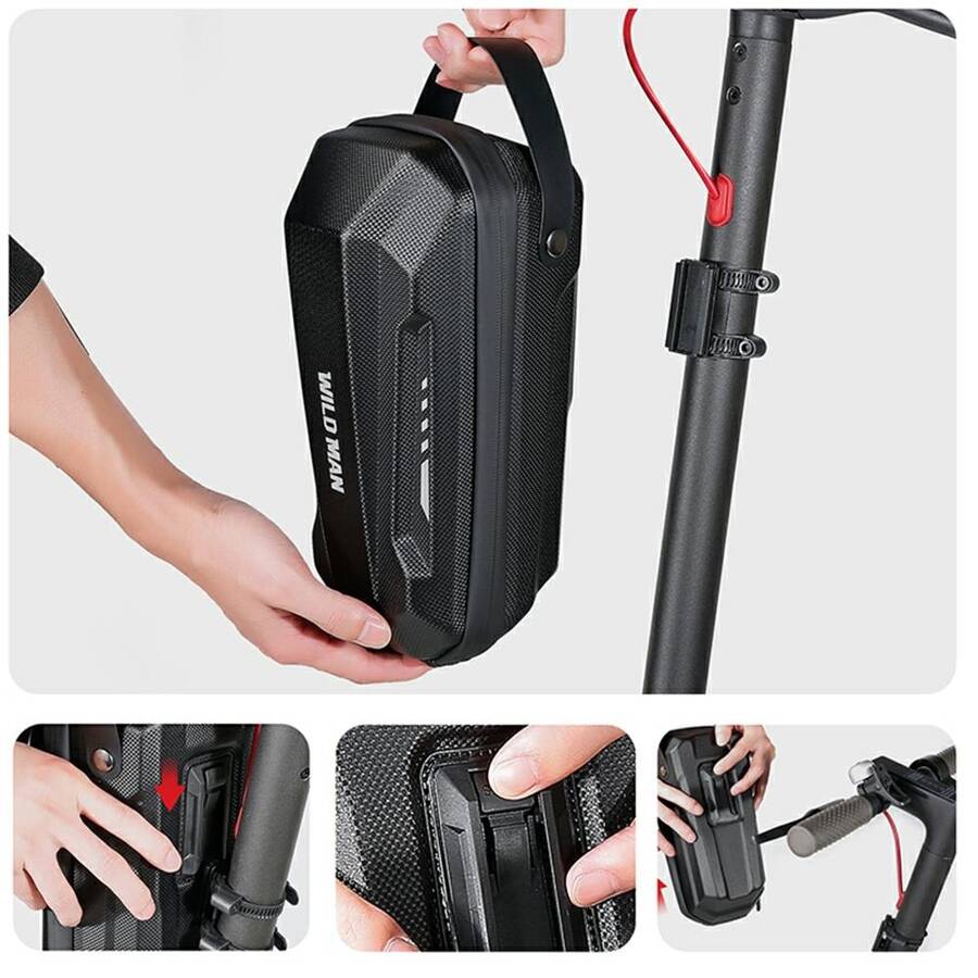 WILDMAN Scooter Frame Bag GD9X Plus | Black | Convenient Storage - MIZO.at