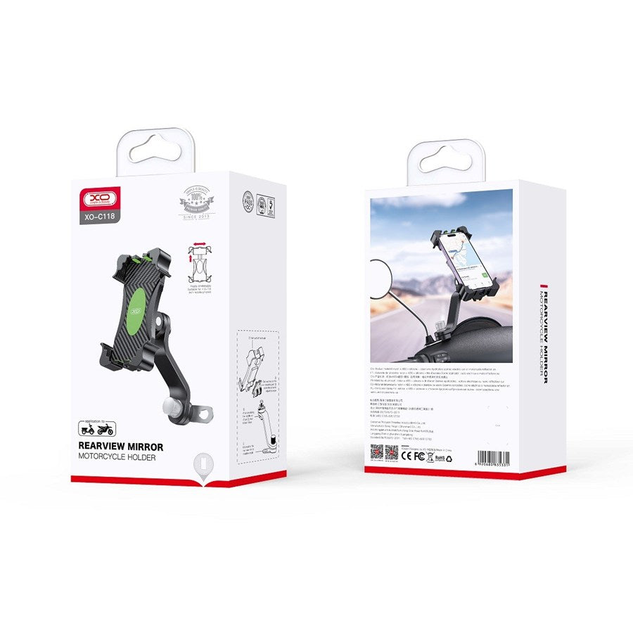 XO C118 Bicycle/Motorcycle Handle Mount | Secure & Adjustable - MIZO.at