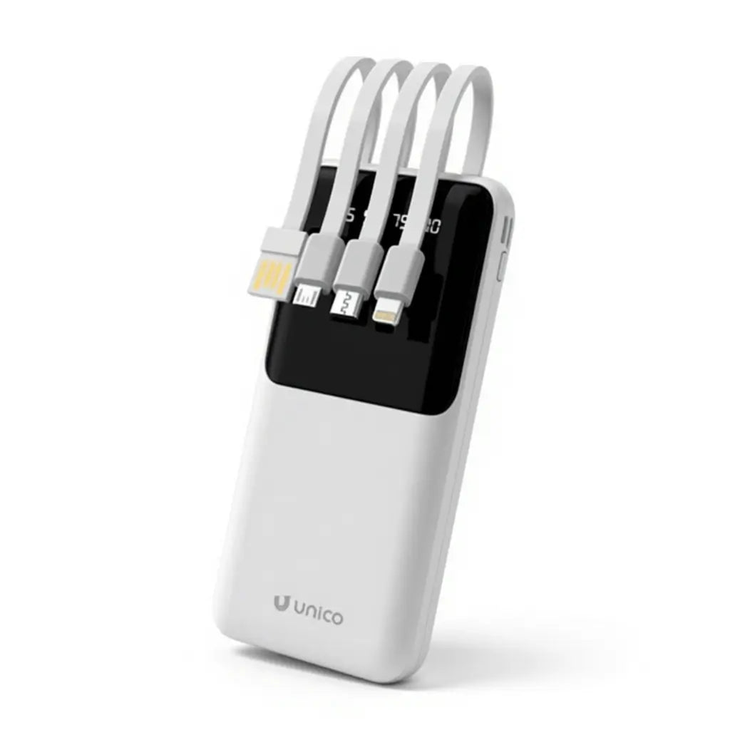 PB1702W Powerbank 10.000 mAh mit Display – Weiß - MIZO.at