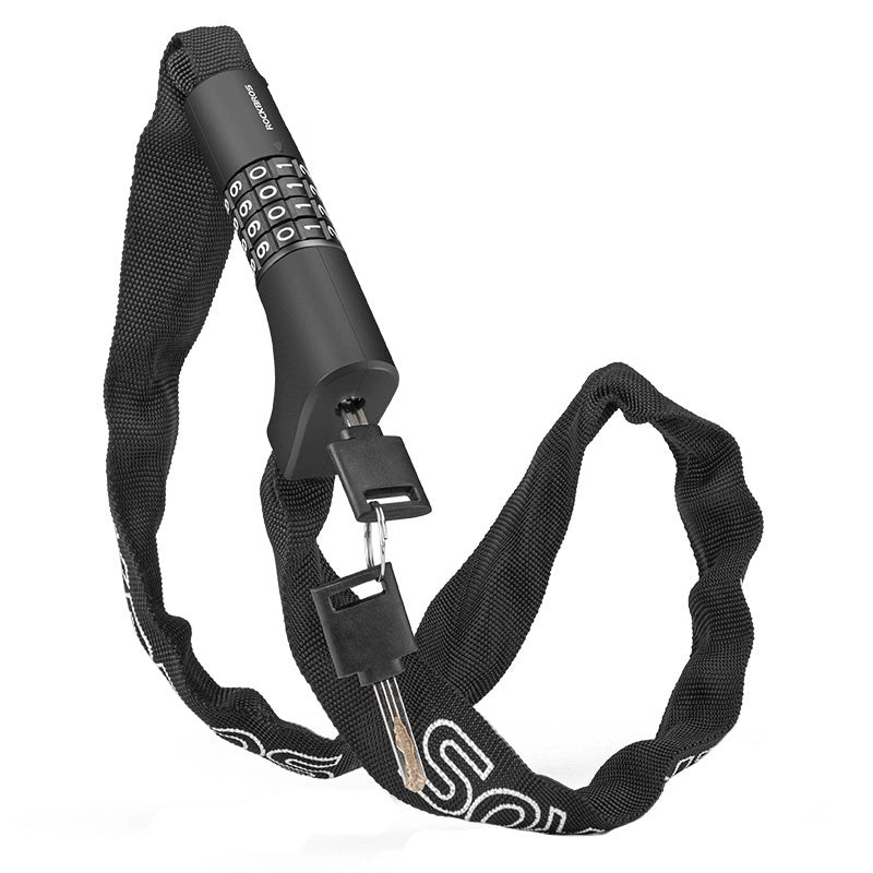 Rockbros 3230002001 Bicycle Lock | Key & Combination, Black - MIZO.at