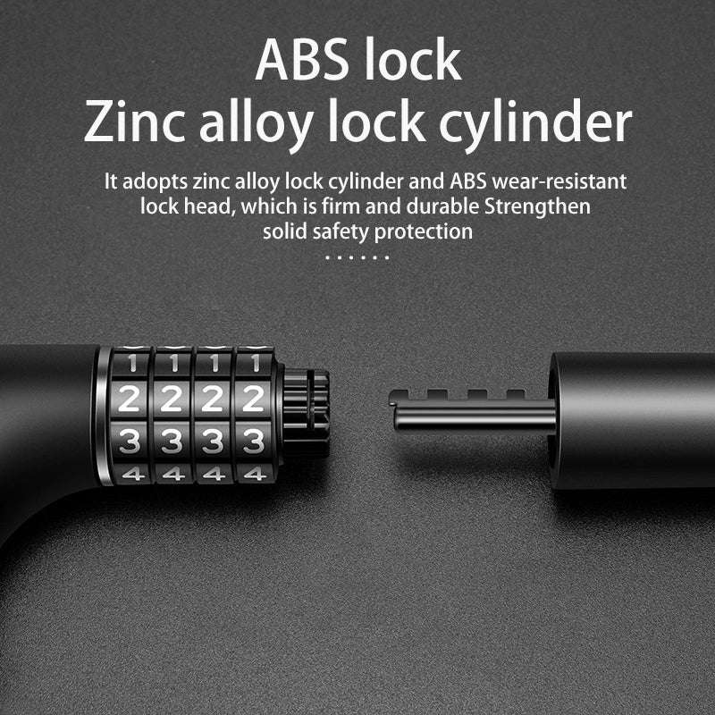 Rockbros Bicycle Lock with Key & Combination – Black – Mizo Technikzubehör