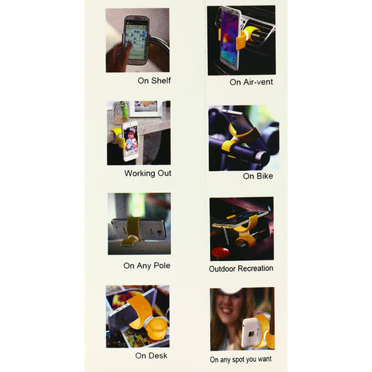 Lucky Lock Universal Auto Handy Halterung 360° Gelb - MIZO.at