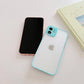 iPhone 12 Pro Max Milky Case Blau – Flexible Silikon Cover - MIZO.at
