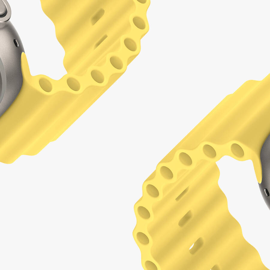 Dux Ducis OceanWave Silicone Band | Yellow, Apple Watch 45/44/42mm - MIZO.at