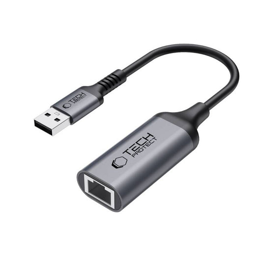 Tech-Protect UltraBoost USB 3.0 to Ethernet Adapter | 1000Mbps, Black - MIZO.at
