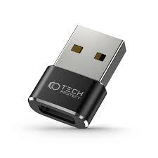 Tech Protect UltraBoost USB to Type-C Adapter | Black, Fast Charging - MIZO.at