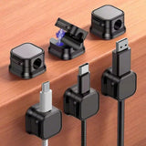 Blue Star PJ-OCZ7 Magnetische Kabelhalter – Schwarz, 3er-Set