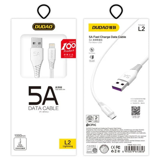 DuDao 5A Micro USB Kabel 1,5m Schnellladen & Datenkabel - MIZO.at