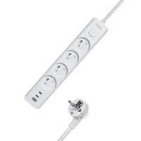 MORRE M406 Steckdosenleiste 4-fach + 3x USB | 1,5 m