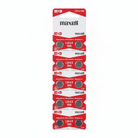 10er Pack Maxell G12 AG12 LR43 Mini Alkaline Batterien