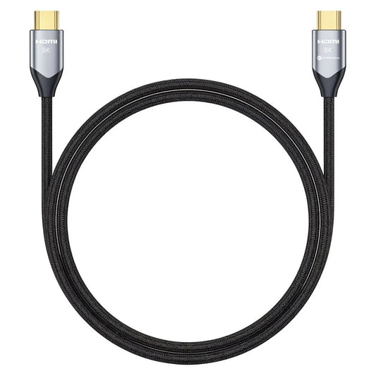 Forcell Cafule HDMI 2.1 Kabel 8K 60Hz – 1 m, Schwarz