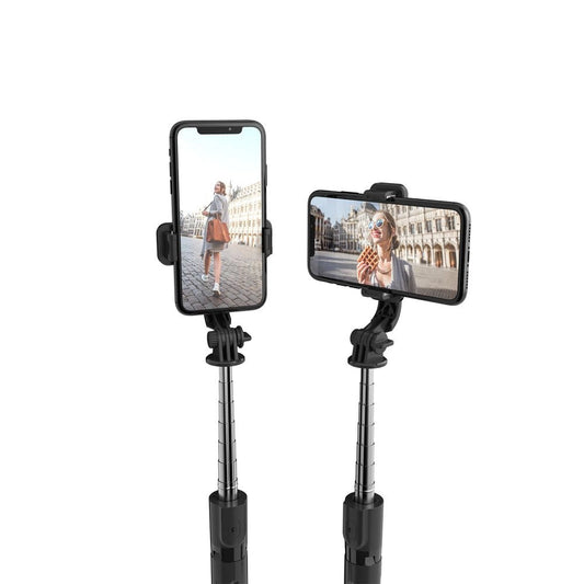 Tech-Protect L02S Bluetooth Selfie Stick | Tripod & Remote Control (Black) - MIZO.at