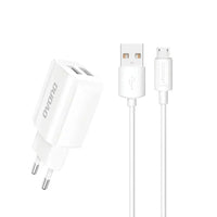Dudao Dual USB Wall Charger - 2.4A Fast Charging EU Travel Adapter - MIZO.at