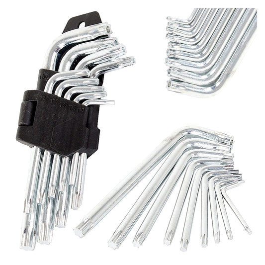 Torx-Schlüsselset 9-teilig – Kompakt, T10 bis T50