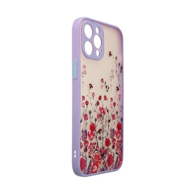 Lila Floral iPhone 13 Pro Max Case – Premium Designer Schutzcover - MIZO.at