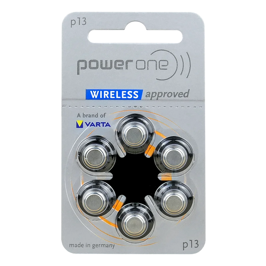 6er Pack Power One Varta Hörgerätebatterien 13 PR48 1,45 V - MIZO.at