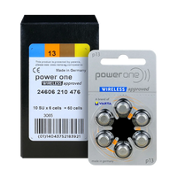 6er Pack Power One Varta Hörgerätebatterien 13 PR48 1,45 V - MIZO.at