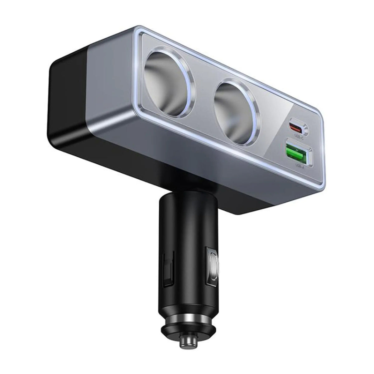 Hoco Z65B KFZ Ladegerät – USB-A, USB-C & 2x 240W, Schwarz