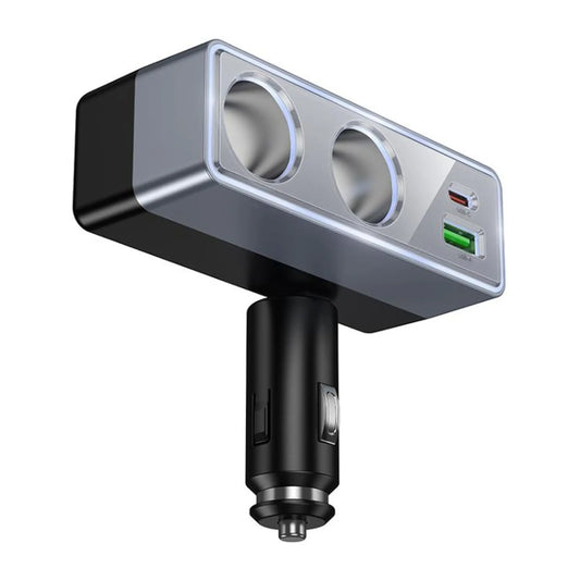 Hoco Z65B KFZ Ladegerät – USB-A, USB-C & 2x 240W, Schwarz