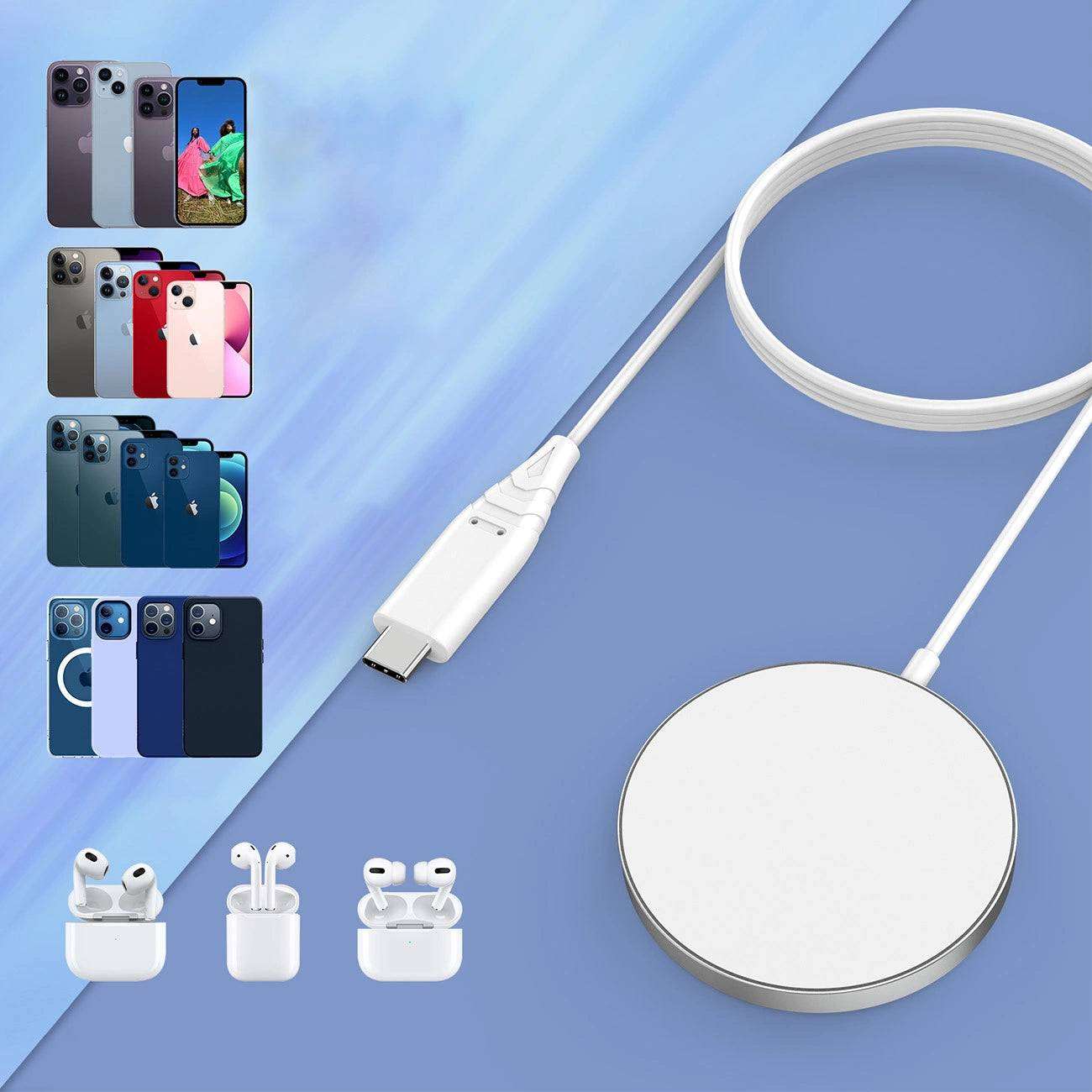 Choetech T518-F 15W Inductive Charger (White)