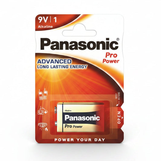 9V Block Batterie 6LR61 Pro Power Alkaline 1 Stück Panasonic