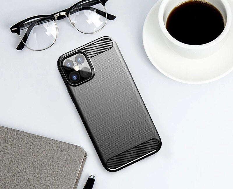 iPhone 12 Pro Max Carbon Case | Premium Protection Black - MIZO.at