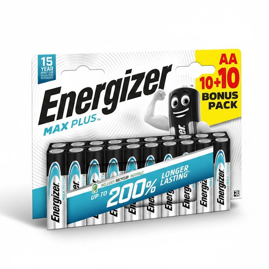 20er Pack Energizer MAX Plus AA LR6 Alkaline Batterien